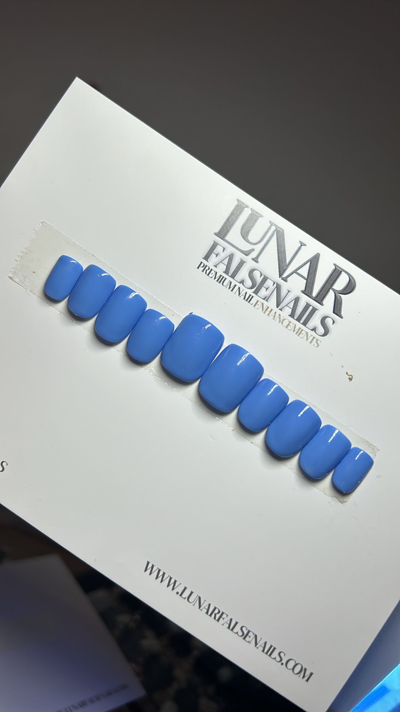 Pisces Blue False Nails