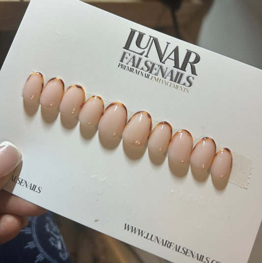 Ambré Tortoise French Tip Nails