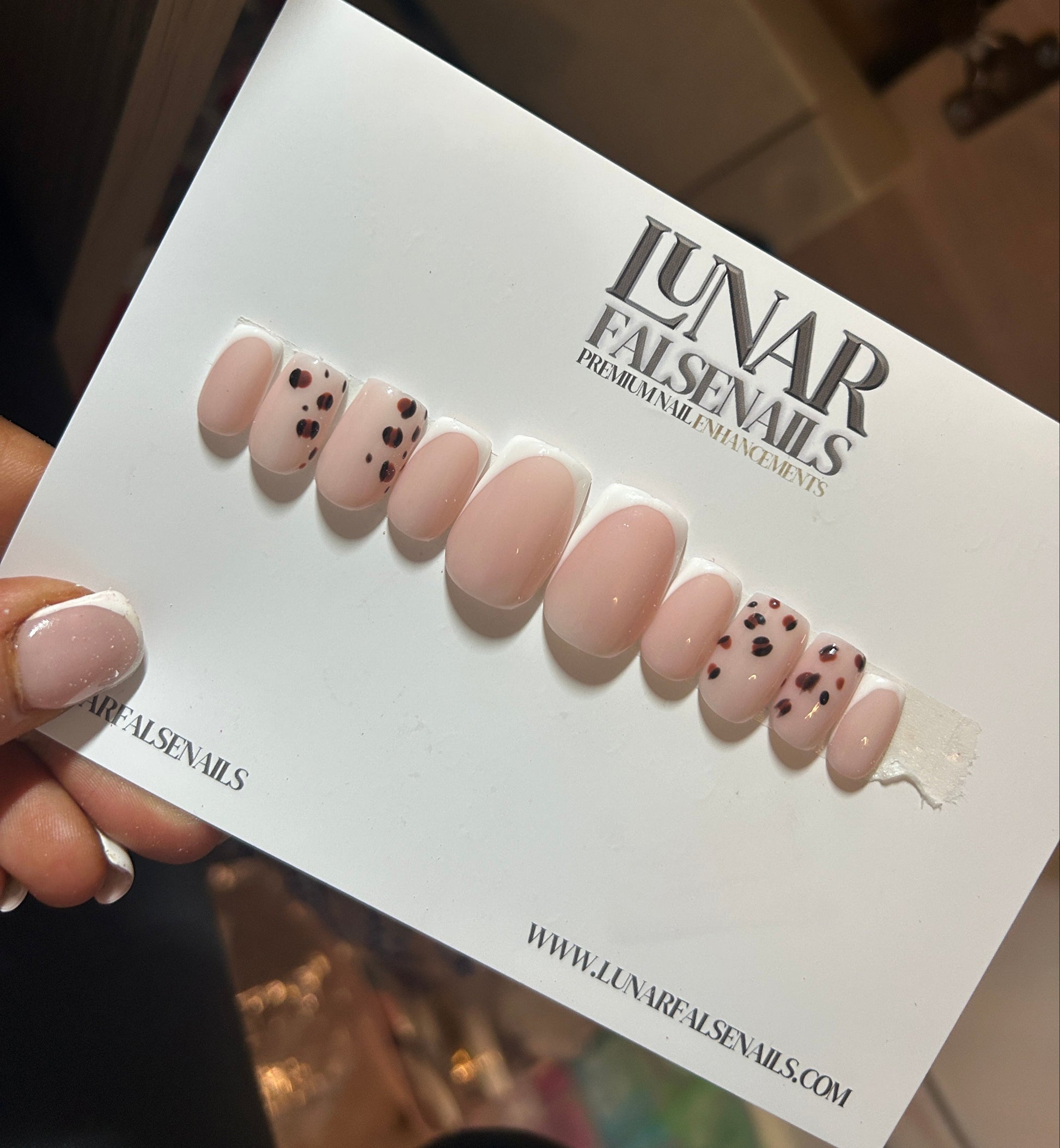 Leopoards Beat French Tip Nails 1