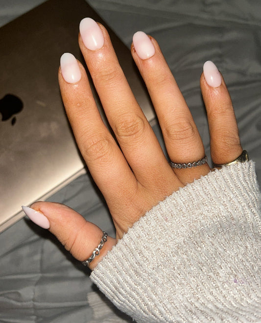 Pink Champagne False Nails 2
