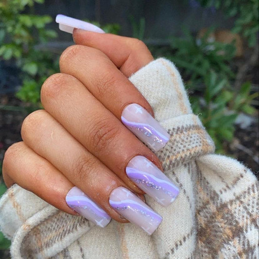 Auroras Ribbon False Nails - Lunar False Nails