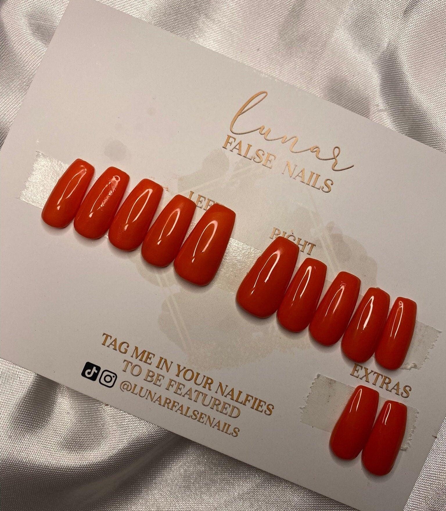 Mimosa Orange False Nails - Lunar False Nails