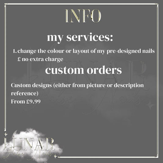 Custom Order - Lunar False Nails